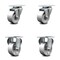 Service Caster 3 Inch Semi Steel Wheel Swivel Top Plate Caster Set with 2 Rigid SCC-20S315-SSR-2-R-2 - alternate 1
